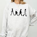 XXL Ash Light Gray Burton Road Skeleton Ghost Witch Halloween Costume Dark Spooky Graphic Print Inspired By Classic Horror Sweatshirt