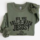  Are You Fall-O-Ween Jesus Skeleton Ghost Spooky Witch Meme Halloween Costume Sweatshirt
