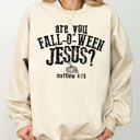 XXL Sand Are You Fall-O-Ween Jesus Skeleton Ghost Spooky Witch Meme Halloween Costume Sweatshirt