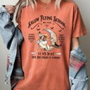 Medium Yam Salem Flying School Skeleton Witch Halloween Meme Costume Edition Comfort Colors Tee