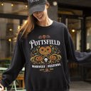 XXL Black Pottsfield Harvest Festival Spooky Witch Meme Halloween Costume Celebration Theme Sweatshirt