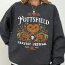 XXL Dark Gray Heather Pottsfield Harvest Festival Spooky Witch Meme Halloween Costume Celebration Theme Sweatshirt