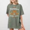 Large Moss Dark Green Pottsfield Harvest Festival Spooky Witch Halloween Meme Costume Comfort Colors Tee