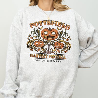 Harvest Festival Pottsfield Spooky Witch Halloween Costume Celebration Night Theme Sweatshirt