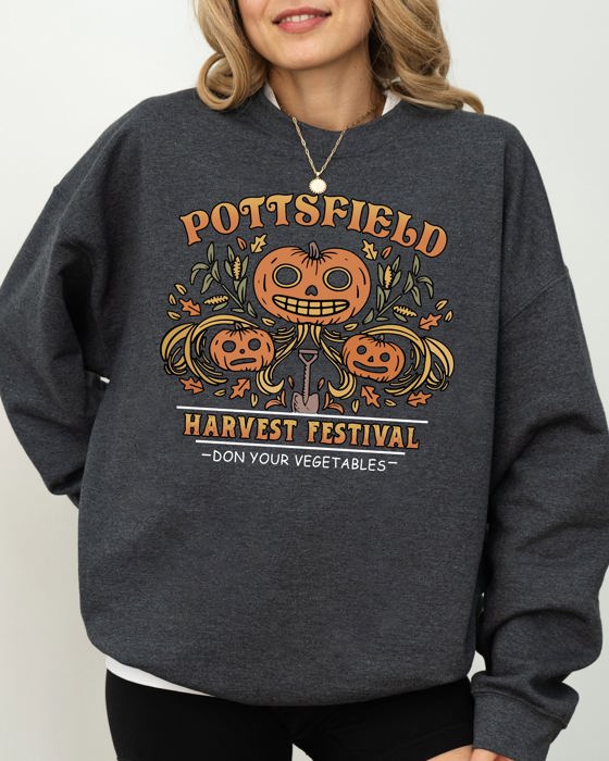 Harvest Festival Pottsfield Spooky Witch Halloween Costume Celebration Night Theme Sweatshirt