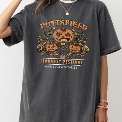 Harvest Festival Pottsfield Witch Spooky Halloween Limited Edition Comfort Colors Tee
