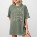 XL Moss Dark Green Bunch Of Hocus Pocus Cat Meme Witch Halloween Spooky Ghoul Costume Comfort Colors Tee