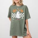XXL Moss Dark Green Creep It Real Ghost Skeleton Spooky Witch Halloween Costume T Shirt Comfort Colors Tee
