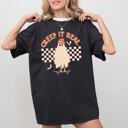 Medium Black Creep It Real Retro Ghost Skeleton Funny Spooky Witch Aesthetic Meme Halloween Costume Comfort Colors Tee
