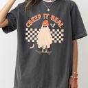 XXXL Pepper Dark Gray Creep It Real Retro Ghost Skeleton Funny Spooky Witch Aesthetic Meme Halloween Costume Comfort Colors Tee