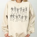 Medium Sand Dancing Skeletons Witch Skull Halloween Costume Spooky Meme Graphic Gothic Sweatshirt