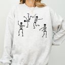 Funny Dancing Skeletons Witch Skull Halloween Meme Costume Graphic Design Sweatshirt