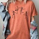 Medium Yam Funny Dancing Skeletons Witch Skull Spooky Halloween Aesthetic Meme Costume Comfort Colors Tee