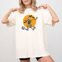 XXL Ivory Cream Football Player Skeleton Ghost Farm Witch Skull Meme Halloween Costume Comfort Colors Tee