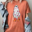 Small Yam Cowgirl Ghost Western Skeleton Witch Skull Halloween Costume Graphic Comfort Colors Tee