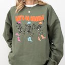  Let's Go Ghouls Ghost Western Skeleton Witch Skull Spooky Halloween Costume Sweatshirt