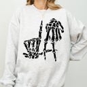  LA Skeleton Ghost Witch Skull Spooky Halloween Costume Mashup Design Edition Sweatshirt