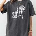XXXL Pepper Dark Gray Spooky Skeleton Ghost Witch Skull Halloween Meme Costume Design Comfort Colors Tee