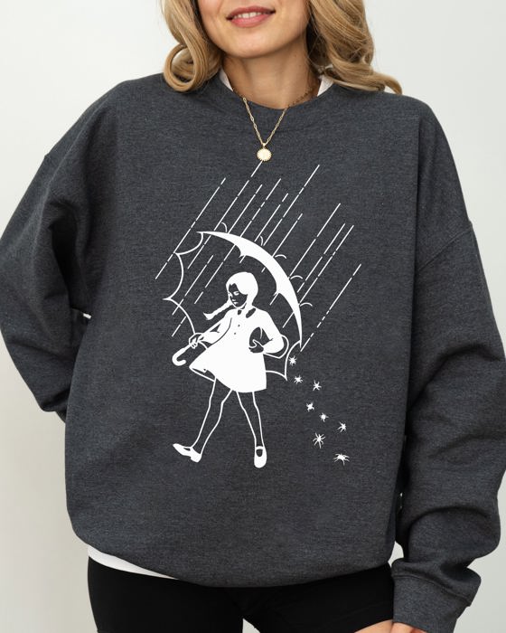 Wednesday Skeleton Ghost Witch Skull Meme Spooky Halloween Costume Graphic Sweatshirt