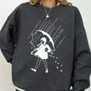  Wednesday Skeleton Ghost Witch Skull Meme Spooky Halloween Costume Graphic Sweatshirt