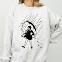 XXL Ash Light Gray Wednesday Skeleton Ghost Witch Skull Meme Spooky Halloween Costume Graphic Sweatshirt