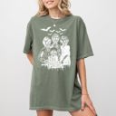 XXL Moss Dark Green The Golden Ghouls Horror Movie Skeleton Ghost Witch Skull Meme Halloween Costume Comfort Colors Tee