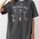 XXXL Pepper Dark Gray Boot Scootin' Boogie Western Skeleton Ghost Witch Skull Meme Halloween Costume Comfort Colors Tee