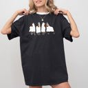 Large Black Horse Ghost Farm Skeleton Witch Skull Meme Halloween Costume Graphic Comfort Colors Tee