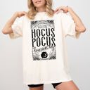 Medium Ivory Cream Hocus Pocus Apothecary Skeleton Witch Skull Meme Halloween Costume Comfort Colors Tee