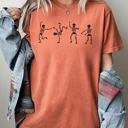 Medium Yam Skeletons Dance Ghost Witch Skull Spooky Halloween Meme Costume Comfort Colors Tee