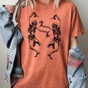 Small Yam Dancing Skeletons Ghost Witch Skull Spooky Meme Halloween Costume Comfort Colors Tee