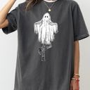 XXXL Pepper Dark Gray Western Ghost Cowboy Skeleton Witch Skull Spooky Meme Halloween Costume Comfort Colors Tee