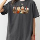 XL Pepper Dark Gray Halloween Coffee Skeleton Ghost Witch Skull Spooky Costume Meme Comfort Colors Tee