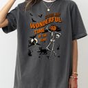  It's The Most Wonderful Time Of The Year Skeleton Witch Skull Spooky Aesthetic Halloween Costume Comfort Colors Tee