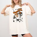 Medium Ivory Cream It's The Most Wonderful Time Of The Year Skeleton Witch Skull Spooky Aesthetic Halloween Costume Comfort Colors Tee