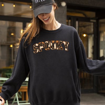 Spooky Skeleton Ghost Witch Skull Meme Aesthetic Halloween Costume Collection Sweatshirt