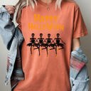 XXL Yam Happy Halloween Dancing Skeletons Ghost Witch Skull Spooky Meme Costume Comfort Colors Tee