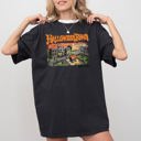 Large Black Halloweentown Horror Movie Skeleton Ghost Witch Skull Spooky Meme Halloween Costume Comfort Colors Tee