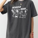 XL Pepper Dark Gray Monster Mash Skeleton Ghost Witch Skull Spooky Aesthetic Meme Halloween Costume Comfort Colors Tee