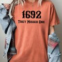 XXXL Yam They Missed One 1692 Skeleton Ghost Witch Skull Spooky Halloween Comfort Colors Tee