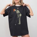  Golf Player Skeleton Ghost Witch Skull Spooky Aesthetic Meme Halloween Comfort Colors Tee
