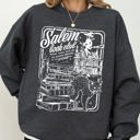  Salem Book Club Spooky Skeleton Ghost Witch Skull Aesthetic Meme Halloween Costume Sweatshirt