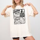 Large Ivory Cream Salem Book Club Spooky Skeleton Ghost Witch Skull Aesthetic Meme Halloween Vibes Comfort Colors Tee