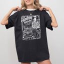 Medium Black Salem Book Club Spooky Skeleton Ghost Witch Skull Aesthetic Meme Halloween Vibes Comfort Colors Tee