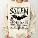 Medium Sand Salem Medicines Spooky Skeleton Ghost Witch Skull Meme Aesthetic Halloween Costume Sweatshirt