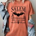 Medium Yam Salem Medicines Spooky Skeleton Ghost Witch Skull Halloween Costume Comfort Colors Tee