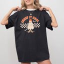 XXXL Black Creep It Real Ghost Retro Spooky Skeleton Witch Skull Halloween Meme Comfort Colors Tee