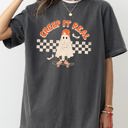 Medium Pepper Dark Gray Creep It Real Ghost Retro Spooky Skeleton Witch Skull Halloween Meme Comfort Colors Tee