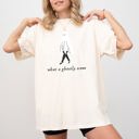 Medium Ivory Cream What A Ghostly Scene Spooky Skeleton Ghost Witch Skull Meme Halloween Costume Comfort Colors Tee