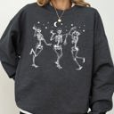XL Dark Gray Heather Dancing Skeletons Sweatshirt